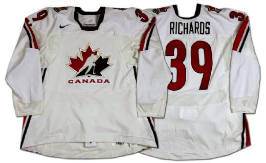 Brad Richards 2006 Olympics Team Canada Game Worn Jersey