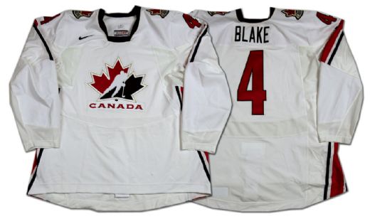 Rob Blake 2006 Olympics Team Canada Game Worn Jersey