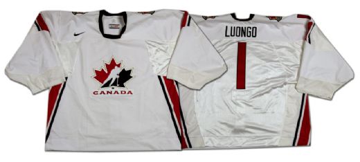 Roberto Luongo 2006 Olympics Team Canada Game Worn Jersey