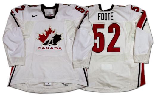 Adam Foote 2006 Olympics Team Canada Game Worn Jersey