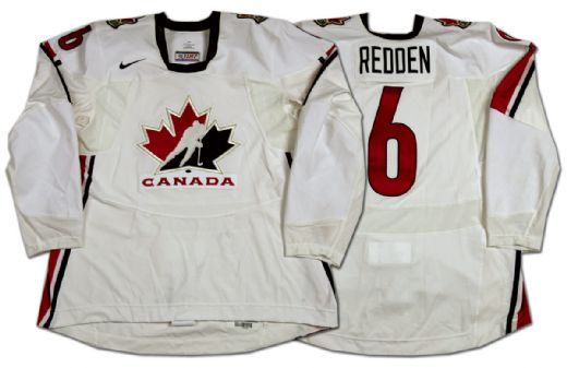 Wade Redden 2006 Olympics Team Canada Game Worn Jersey