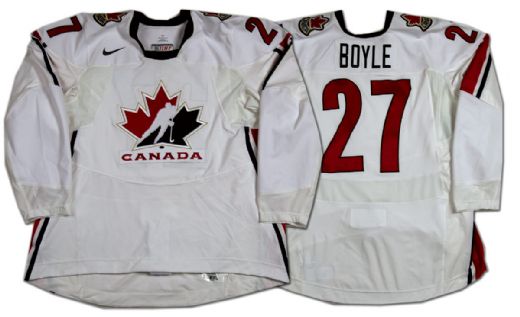 Dan Boyle 2006 Olympics Team Canada Game Ready Jersey