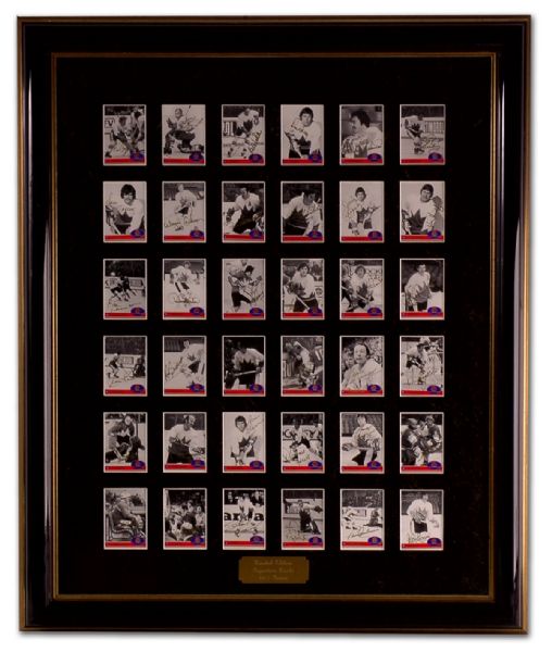 1972 Canada-Russia Series Framed Autographed Card Collection of 36