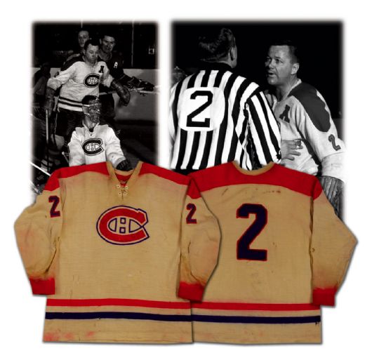 Doug Harvey’s 1959-60 Montreal Canadiens Photo Matched Game Worn Wool Sweater