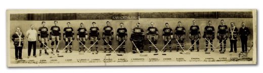 Montreal Canadiens 1930-31 Mini Panoramic Team Photo