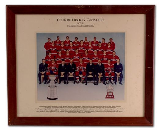 1970-71 Montreal Canadiens Official Framed Team Photo (18” x 22”)