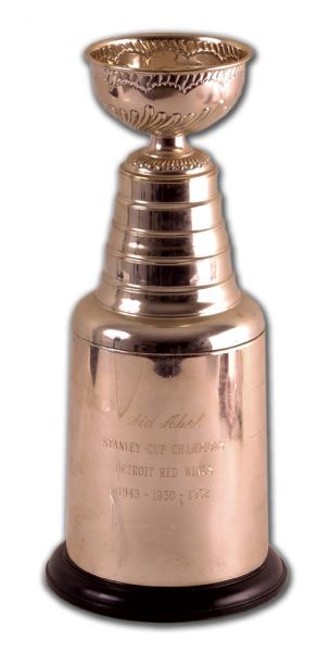 Miniature Stanley Cup Presented to Sid Abel (13”)