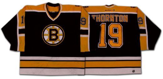 Joe Thornton’s 2000-2001 Game Worn Boston Bruins Jersey