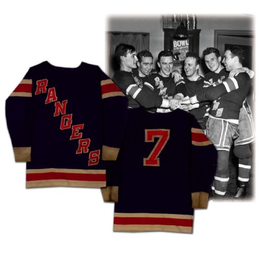 Phil Watson’s 1941-42 Game Worn New York Rangers Wool Sweater