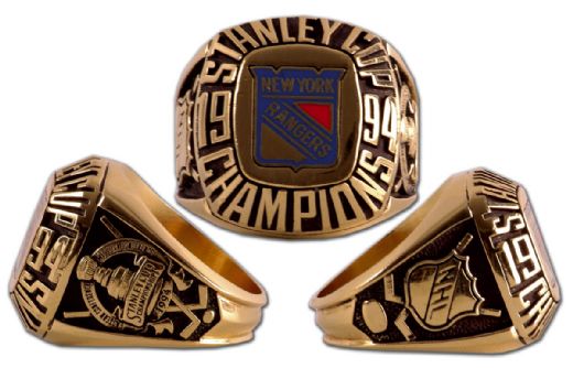1994 New York Rangers Stanley Cup Gold Ring