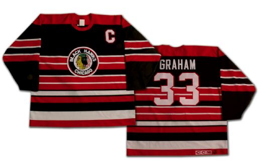 Dirk Graham’s 1993-94 Original Six Chicago Black Hawks Game Worn Jersey