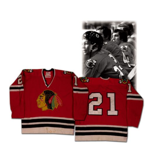 1973-74 Stan Mikita Chicago Black Hawks Game Worn Jersey