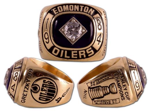 Wayne Gretzky 1984 Edmonton Oilers Stanley Cup Championship Ring