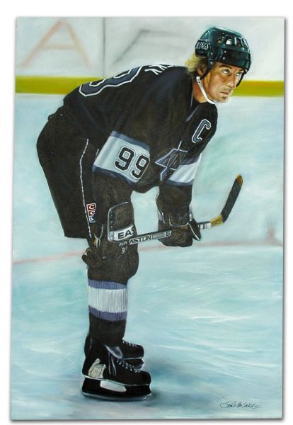 Original Wayne Gretzky Painting by Samantha Wendell