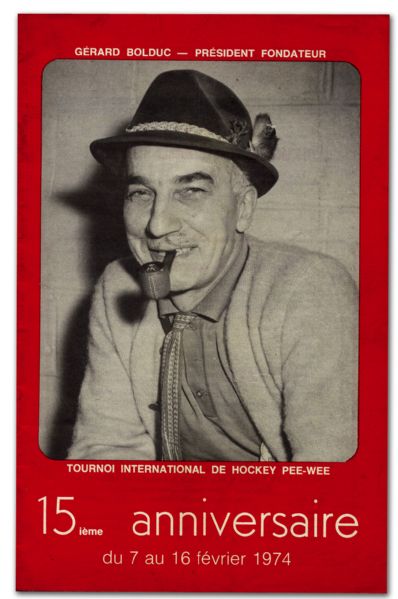 1974 Quebec Pee-Wee Tournament Program Including Wayne Gretzky