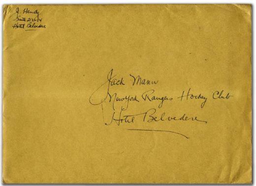 Envelope Signed by Hall-of-Famer James Hendy