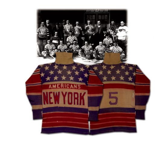 1925-26 First Year New York Americans Billy Burch Game Worn Wool Sweater