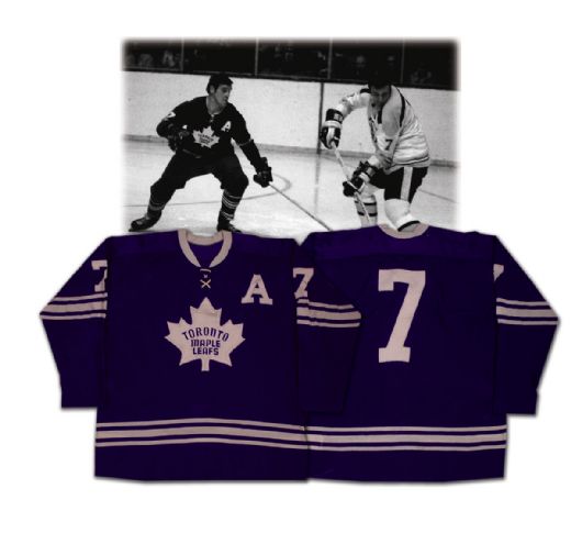 Tim Horton’s 1969-70 Last Toronto Maple Leafs Game Worn Jersey