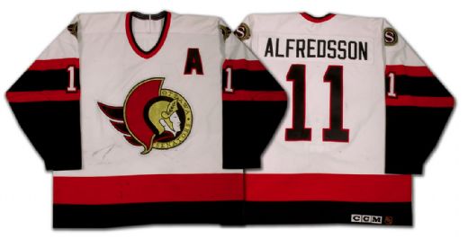 Daniel Alfredsson’s 1996-97 Game Worn Ottawa Senators Jersey