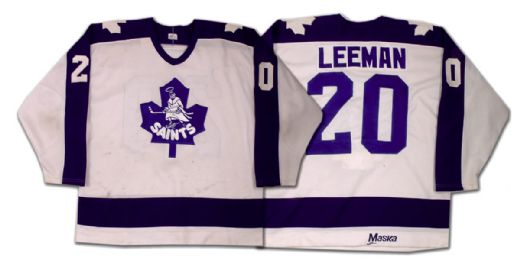 1985 AHL St. Catharines Saints Gary Leeman Game Worn Jersey