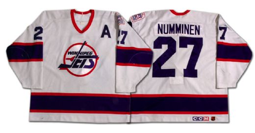 Teppo Numminen’s Mid-1990s Game Worn Winnipeg Jets Jersey