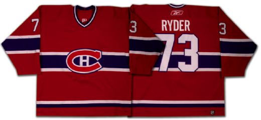 Michael Ryder’s 2005-06 Montreal Canadiens Game Worn Jersey