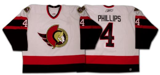 Chris Phillips’ 2005-06 Ottawa Senators Game Worn Jersey