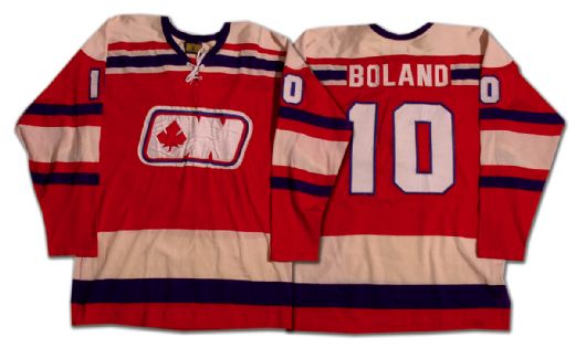 1972-73 WHA Ottawa Nationals Mike Boland Game Worn Jersey