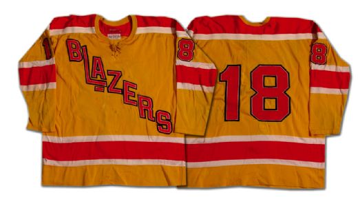 1973-74 Vancouver Blazers/1976-77 Pincher Creek Panthers Game Worn Jersey