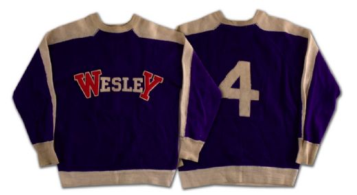 1936-37 Saskatoon Wesleys Archie Wilder Game Worn Sweater