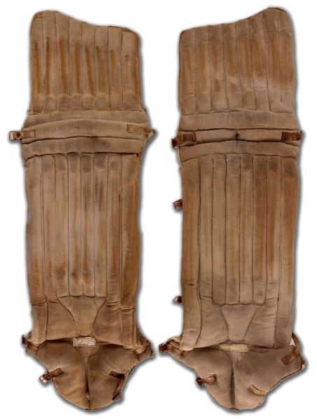 Exceptional Circa 1920s Goalie Pads