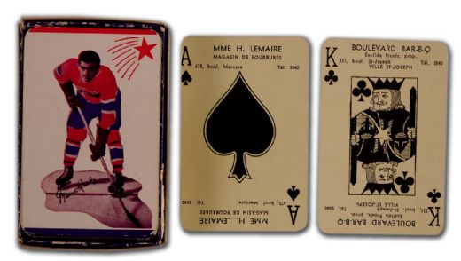 1940s Maurice Richard Complete Deck of Playing Cards
