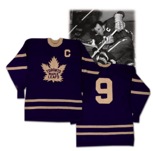 Ted Kennedy’s Mid-1950s Toronto Maple Leafs Wool Sweater