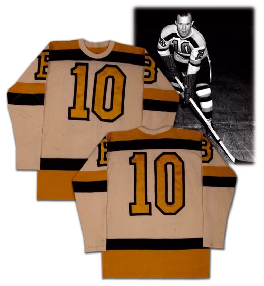 Bill Cowleys 1940s Boston Bruins Game Worn Jersey