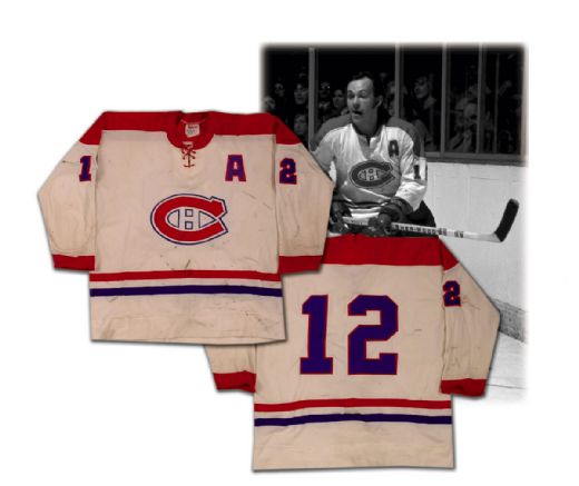 Yvan Cournoyer’s Circa 1974 Game Worn Montreal Canadiens Jersey