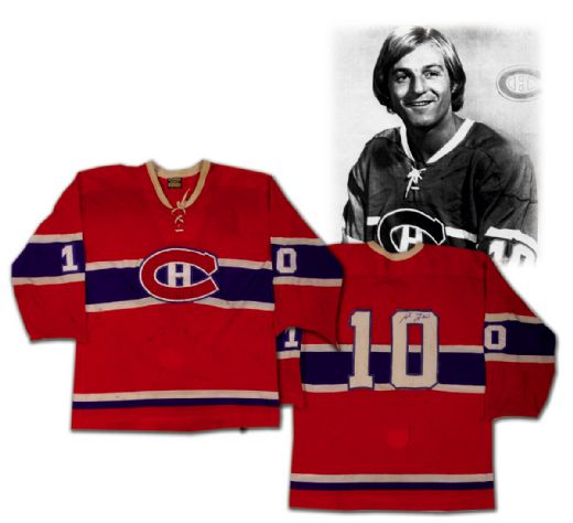 Guy Lafleur’s Circa 1974 Montreal Canadiens Autographed, Photo Matched Game Worn Jersey