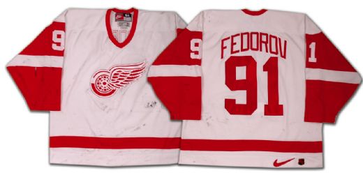 Sergei Fedorov’s 1998-99 Detroit Red Wings Game Worn Jersey
