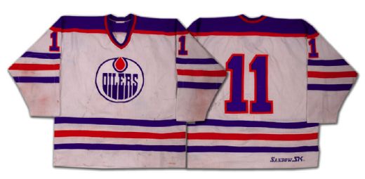 1980-81 Mark Messier Game Worn Edmonton Oilers Jersey