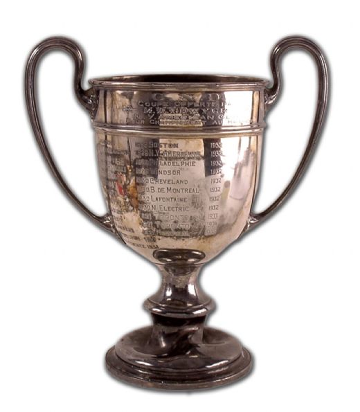 1929-1935 Hockey Trophy Donated by N.Y. Americans’ Owner William V. Dwyer