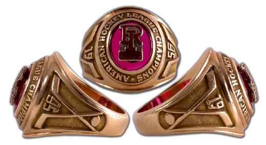 Camille Henry’s 1955-56 Providence Reds Calder Cup Championship Gold Ring