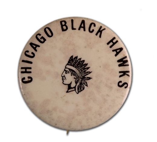 Rare Circa 1920s Chicago Black Hawks Pin
