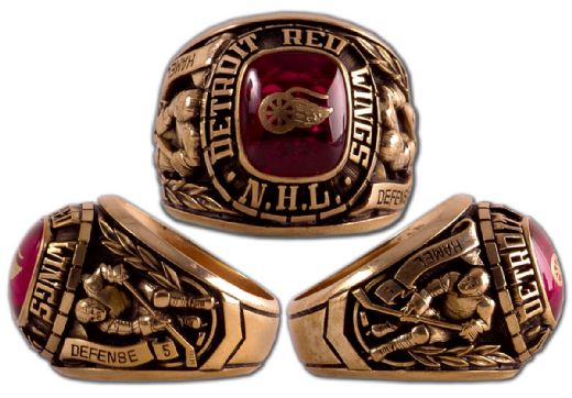 Jean Hamel’s 1970s Detroit Red Wings Gold Ring