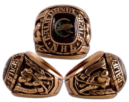 1970s California Golden Seals Gold Team Ring