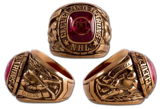 1970s Cleveland Barons NHL Gold Team Ring