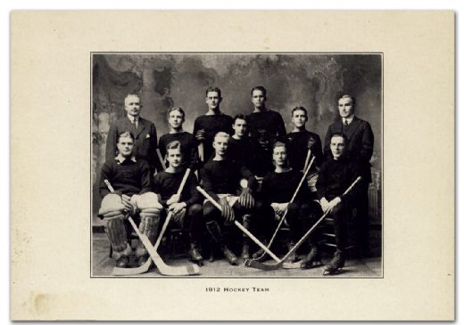 1912 Princeton Team Photo with Hobey Baker