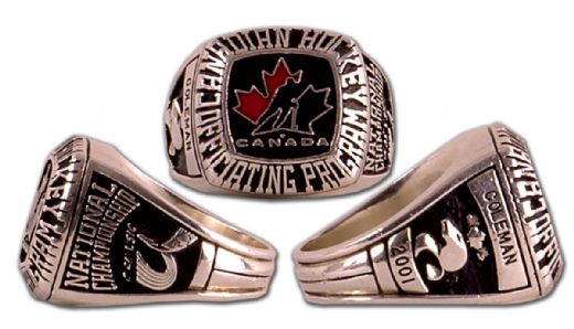  2001 Canadian Hockey Officiating Program Sterling Ring