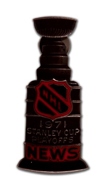 1971 Stanley Cup Playoffs Media Pin