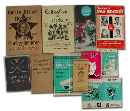 1933-2000 Vintage Hockey Guide Collection of 143