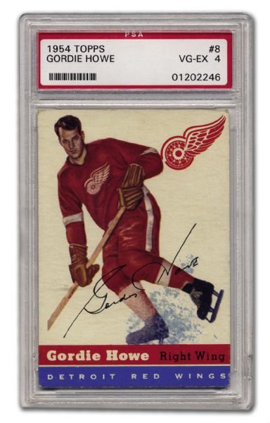1954-55 Topps Complete 60-Card Set with PSA-Graded Gordie Howe
