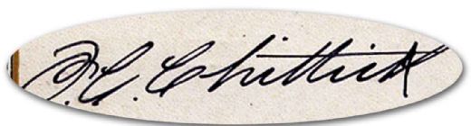 1890’s A.H.A. Ottawa Hockey Team Goalie Fred Chittick Autograph
